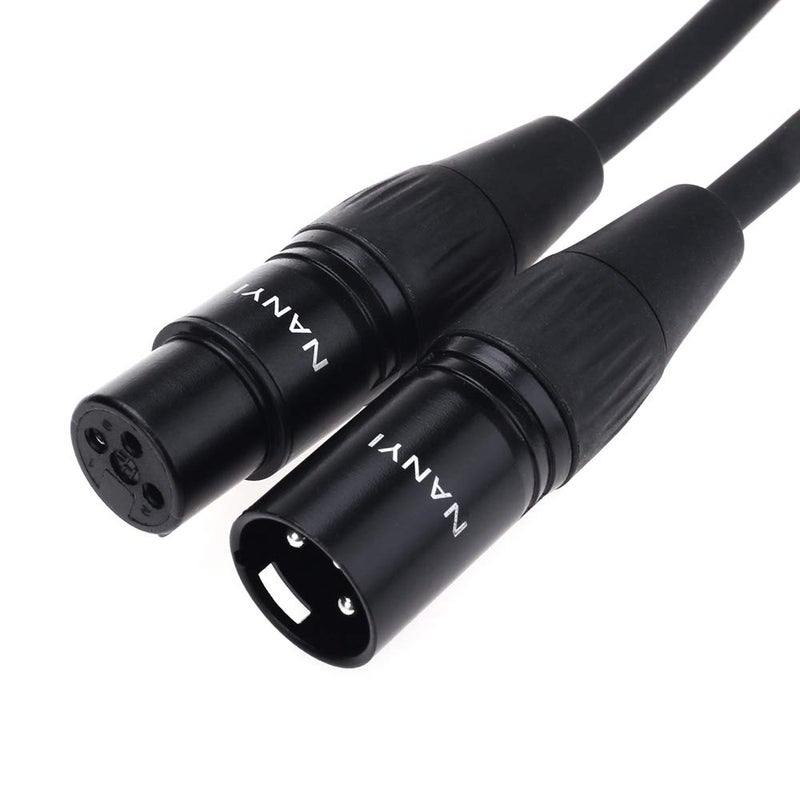 NANYI Microphone Cable XLR Female to XLR Male Patch Cables,1.6Feet - Image 1
